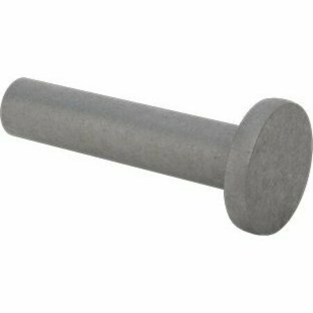 BSC PREFERRED Steel Flat Head Solid Rivets 3/16 Diameter for 0.781 Maximum Material Thickness, 100PK 97032A250